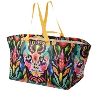 Didelis neaustinis krepšys, judantis, šuniškas krepšys, sulankstomas daugkartinis krepšys