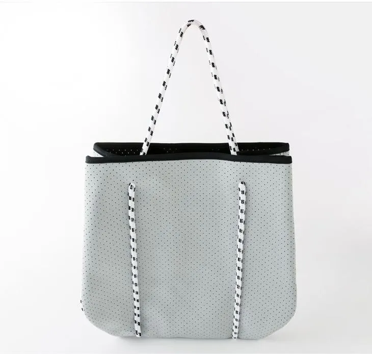 Madingas neopreno moteriškas paplūdimio krepšys